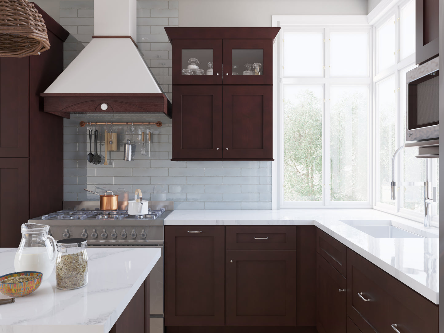 Weston Espresso Shaker Kitchen Cabinet (Sample Door)