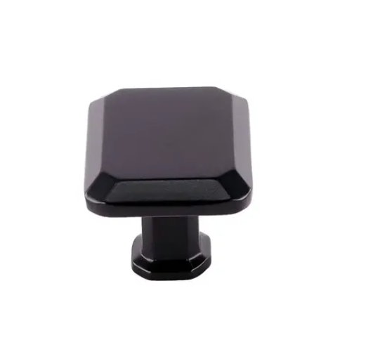 Pride Industrial K92430BK 1-1/2" Rectangle Cabinet Knob Matte Black Finish