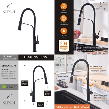 Single Handle PULL-OUT Kitchen Faucet