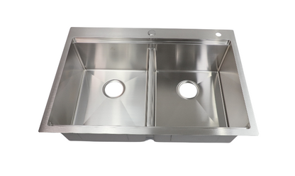 32 in. Dual Mount Stainless Steel 50/50 Double Bowl Workstation Kitchen Sink with Accessories