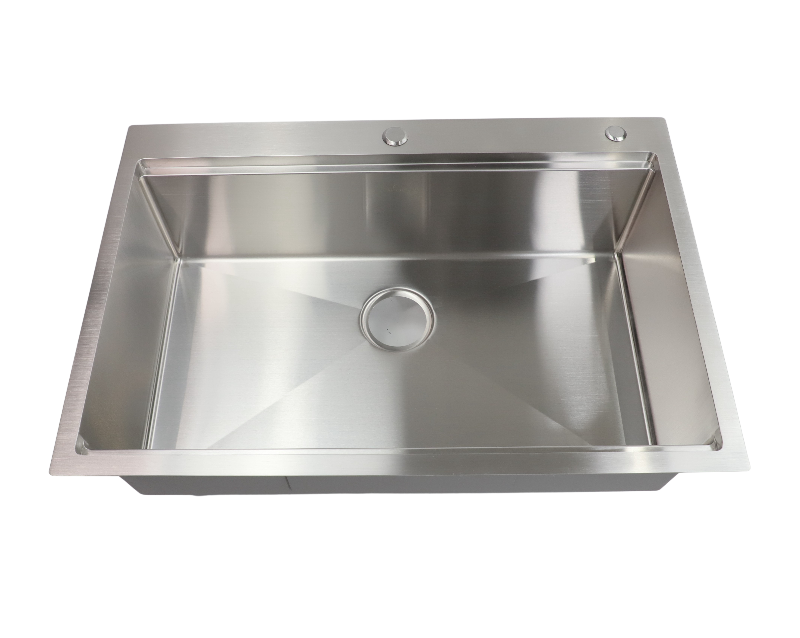 All-in-One Tight Radius Drop-In/Undermount 18G Stainless Steel 32 in. Single Bowl Kitchen Sink with Accessories