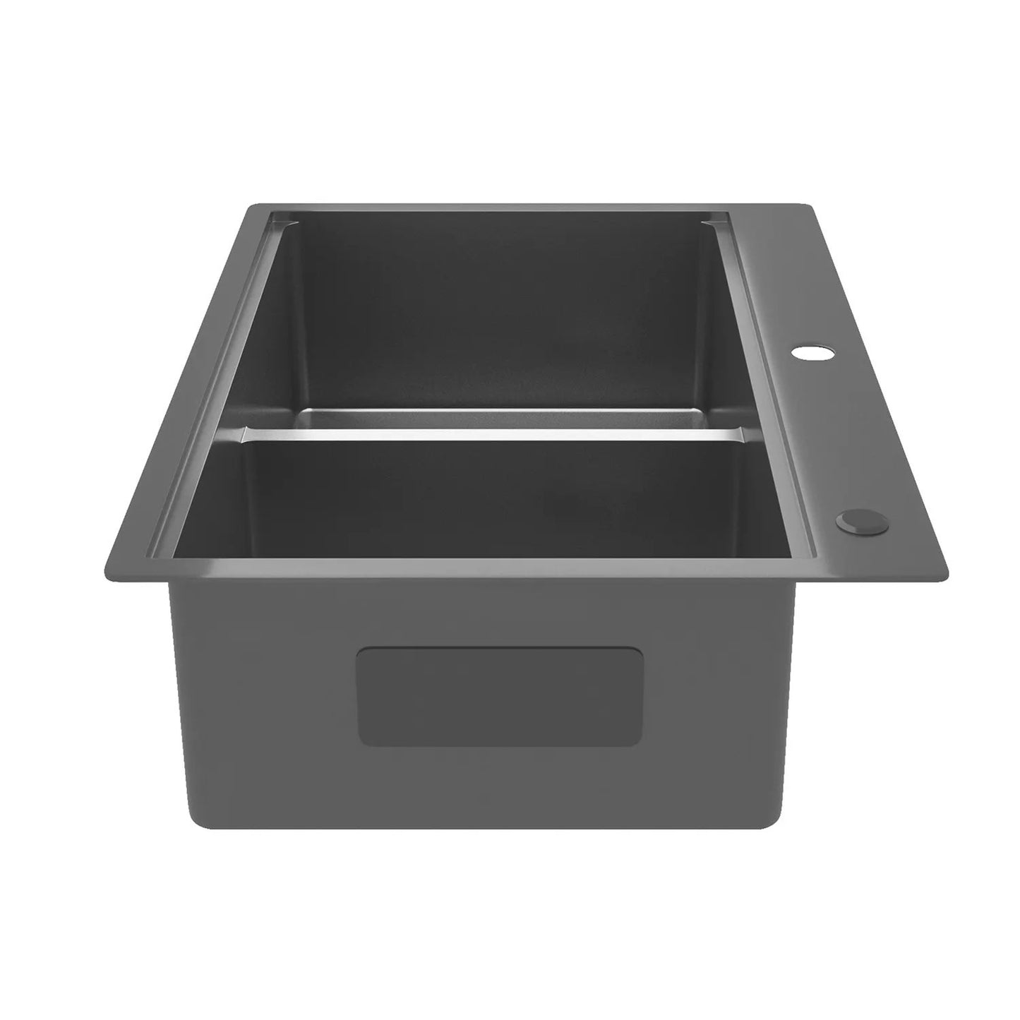 32 in. Dual Mount Nano Black Stainless Steel 50/50 Double Bowl Workstation Kitchen Sink with Accessories