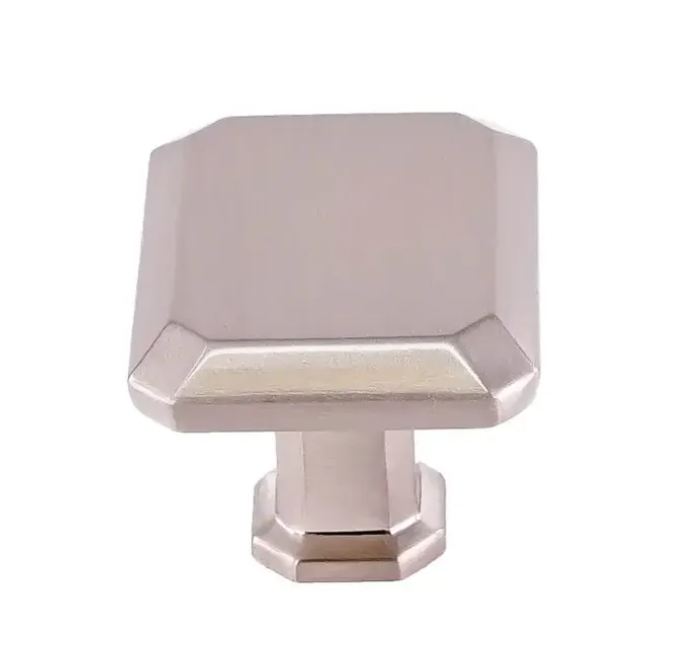 Pride Industrial K92430SN 1-1/2" Rectangle Cabinet Knob Satin Nickel Finish