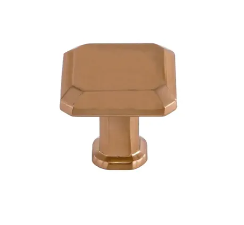 Pride Industrial K92230RG 1" Square Cabinet Knob Rose Gold Finish