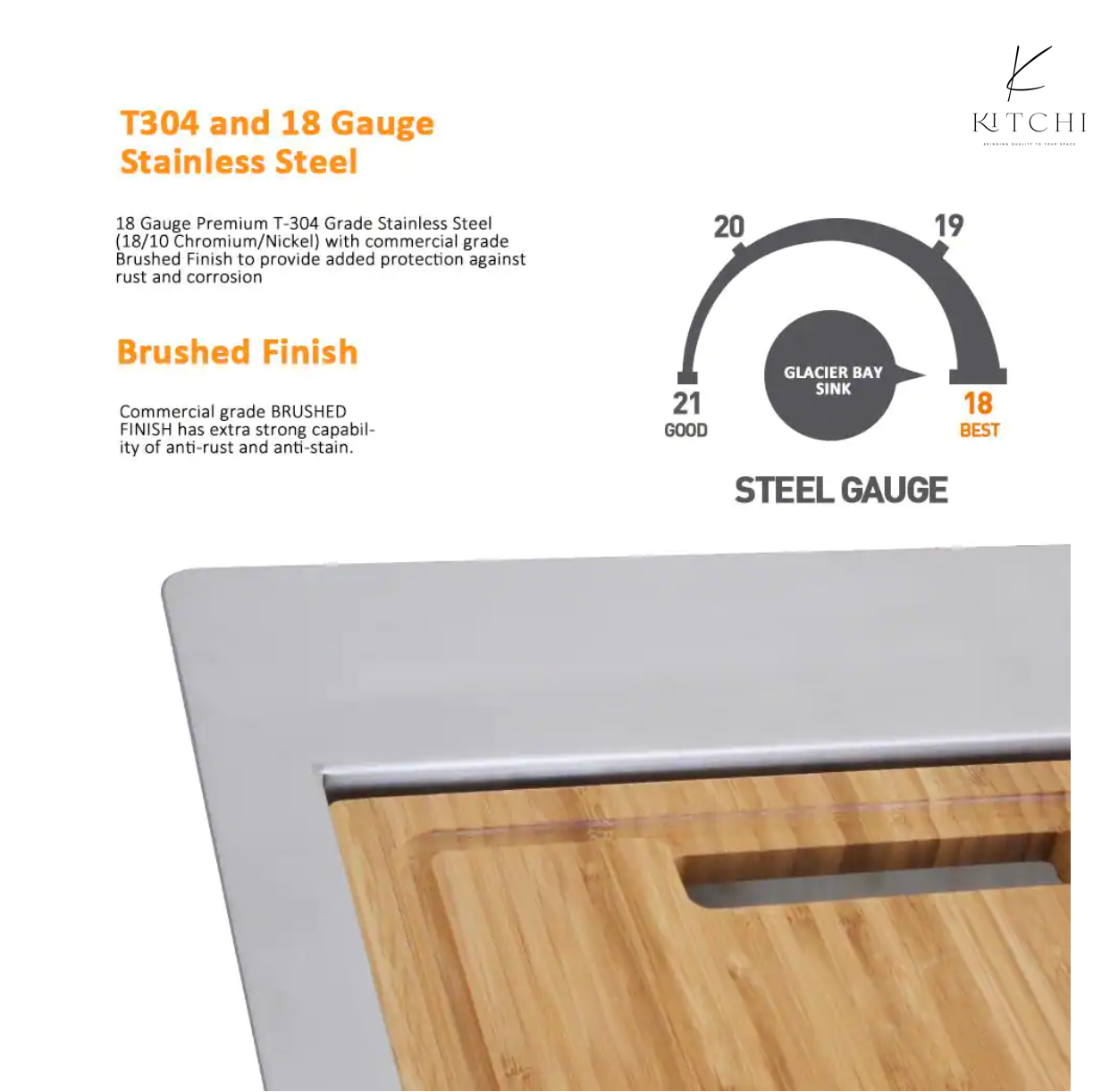 All-in-One Tight Radius Drop-In/Undermount 18G Stainless Steel 32 in. Single Bowl Kitchen Sink with Accessories