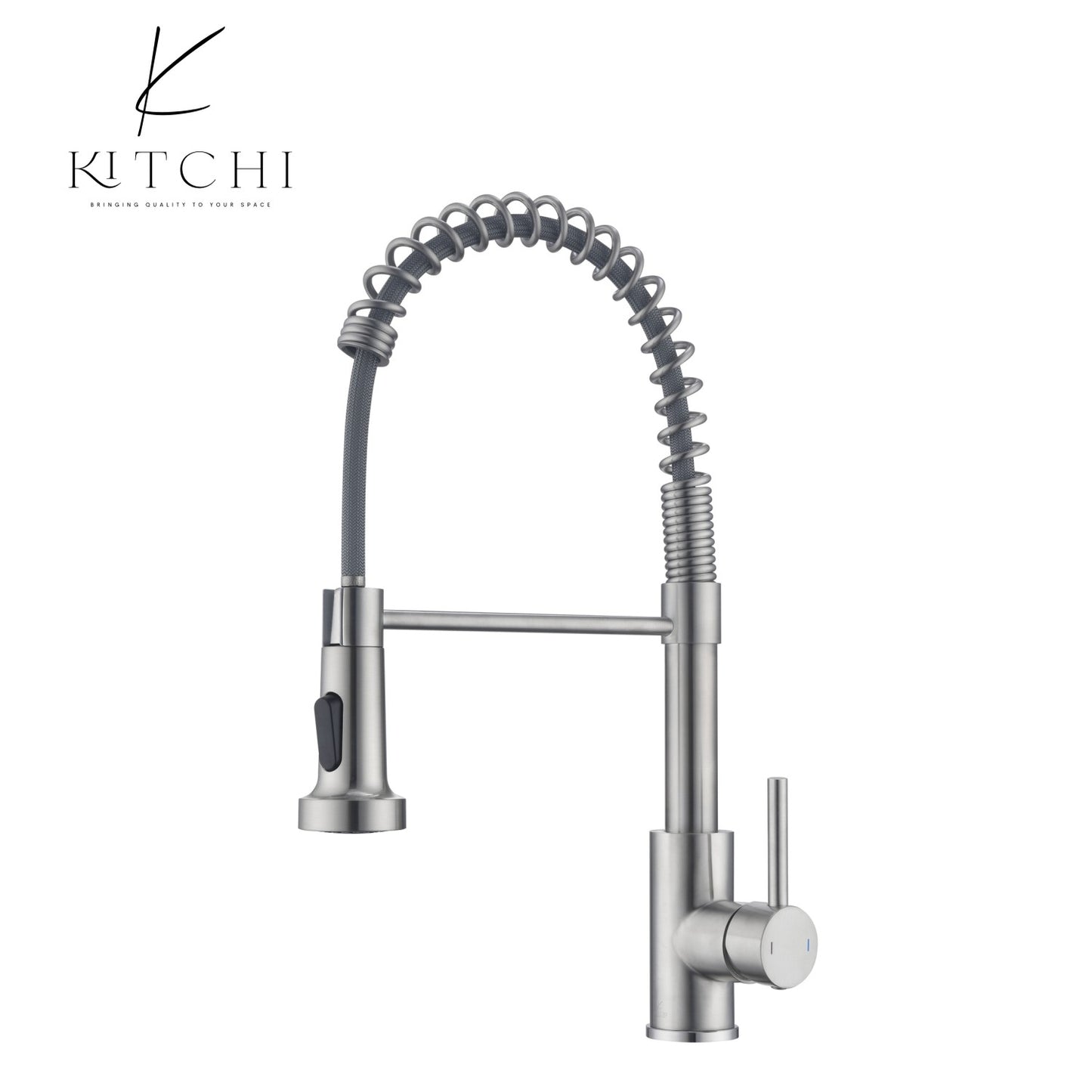 Single Handle Spring Kitchen Sink Faucet with Pull Down